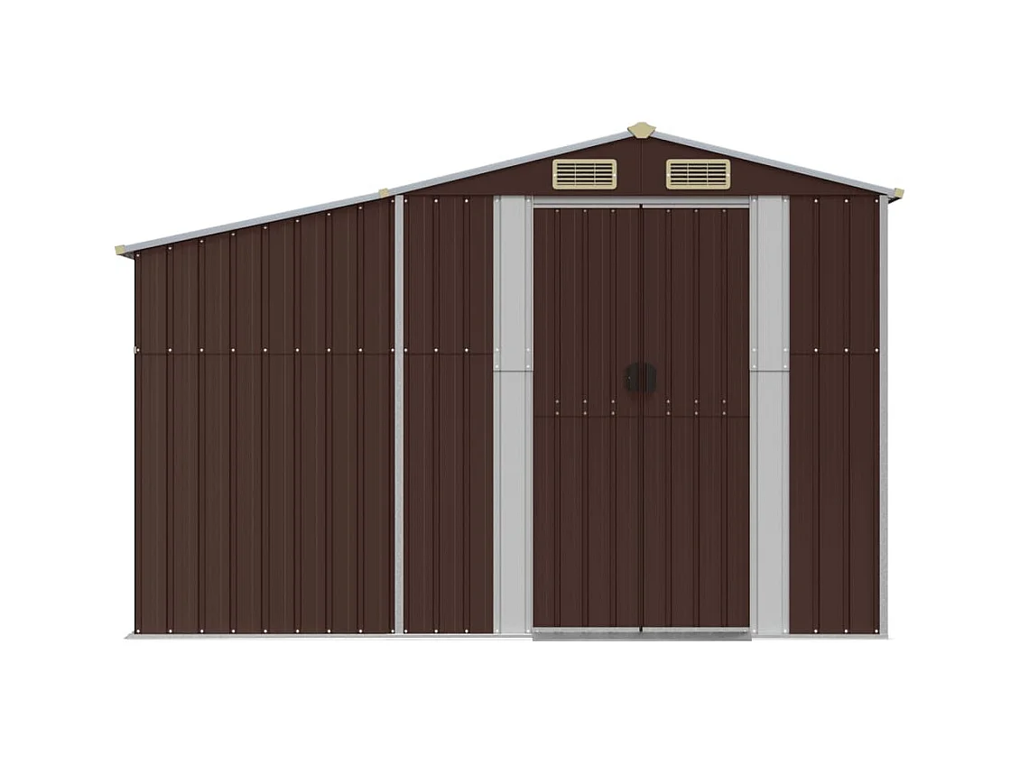 Abri de jardin cabane marron 277 x 365.5 x 179 cm 02_0022285