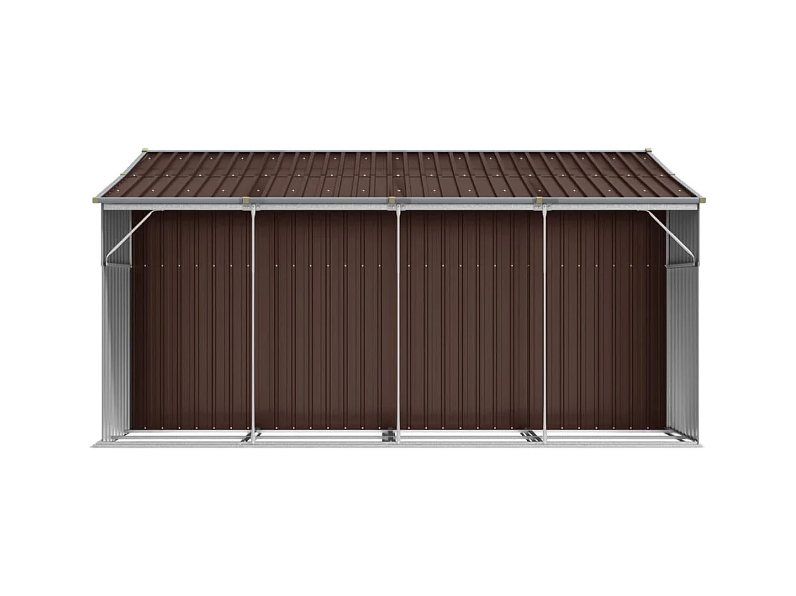 Abri de jardin cabane marron 277 x 365.5 x 179 cm 02_0022285