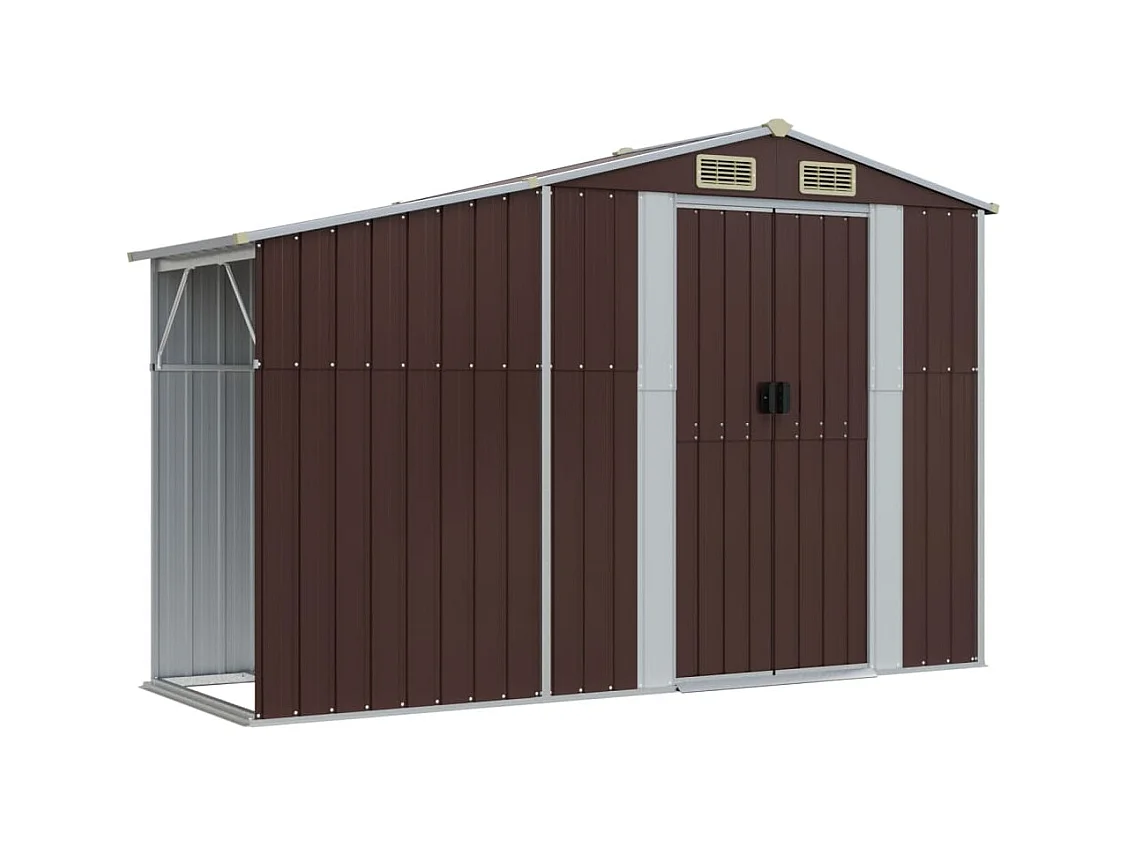 Abri de jardin cabane marron 277 x 365.5 x 179 cm 02_0022285