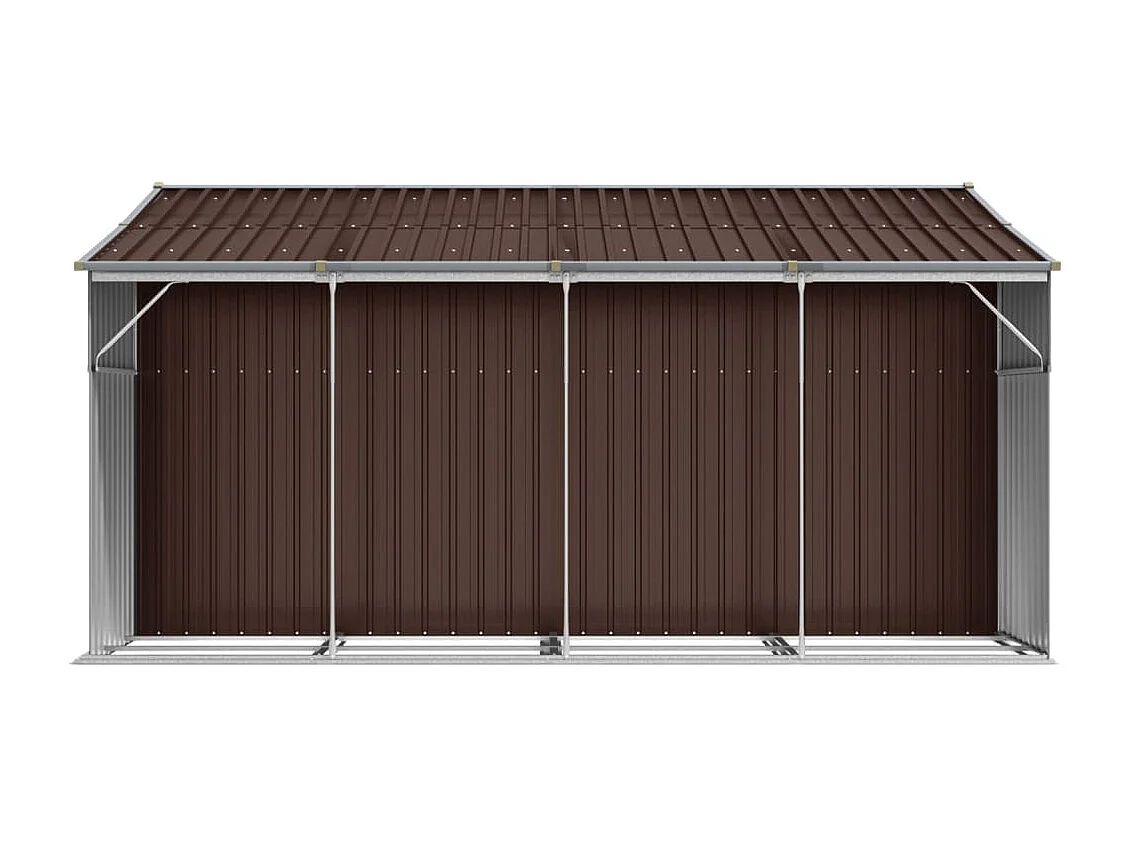 Abri de jardin cabane marron 277 x 365.5 x 179 cm 02_0022285
