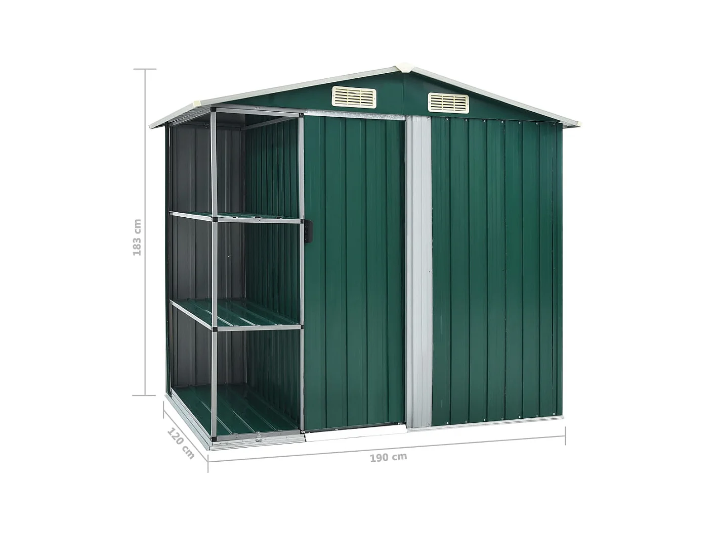 Abri de jardin cabane 205 x 130 x 183 cm 02_0022225