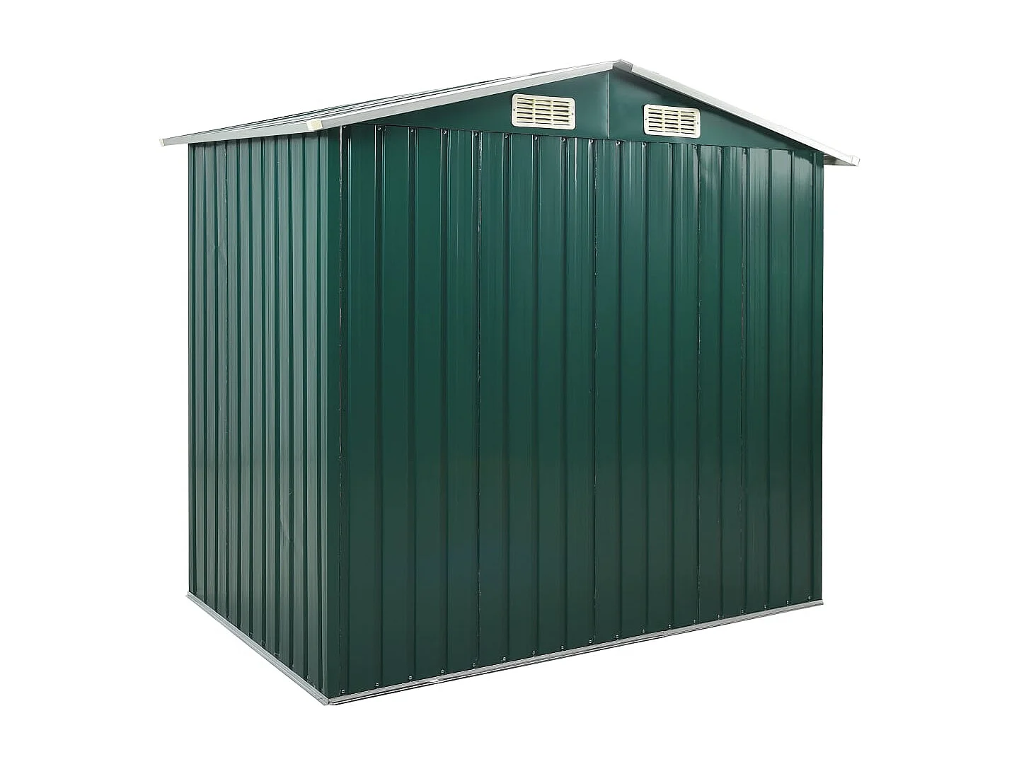 Casetta da giardino Casetta per cabina Capanno per la casa Casetta per esterni Casetta per attrezzi robusta con ripiano 205 x 130 x 183 cm Ferro verde 02_0022225