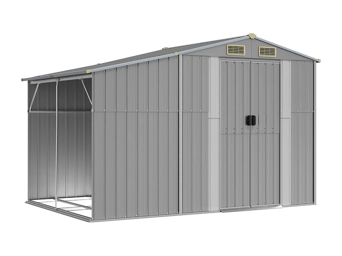 Abri de jardin cabane grise 277 x 192.5 x 179 cm 02_0022236