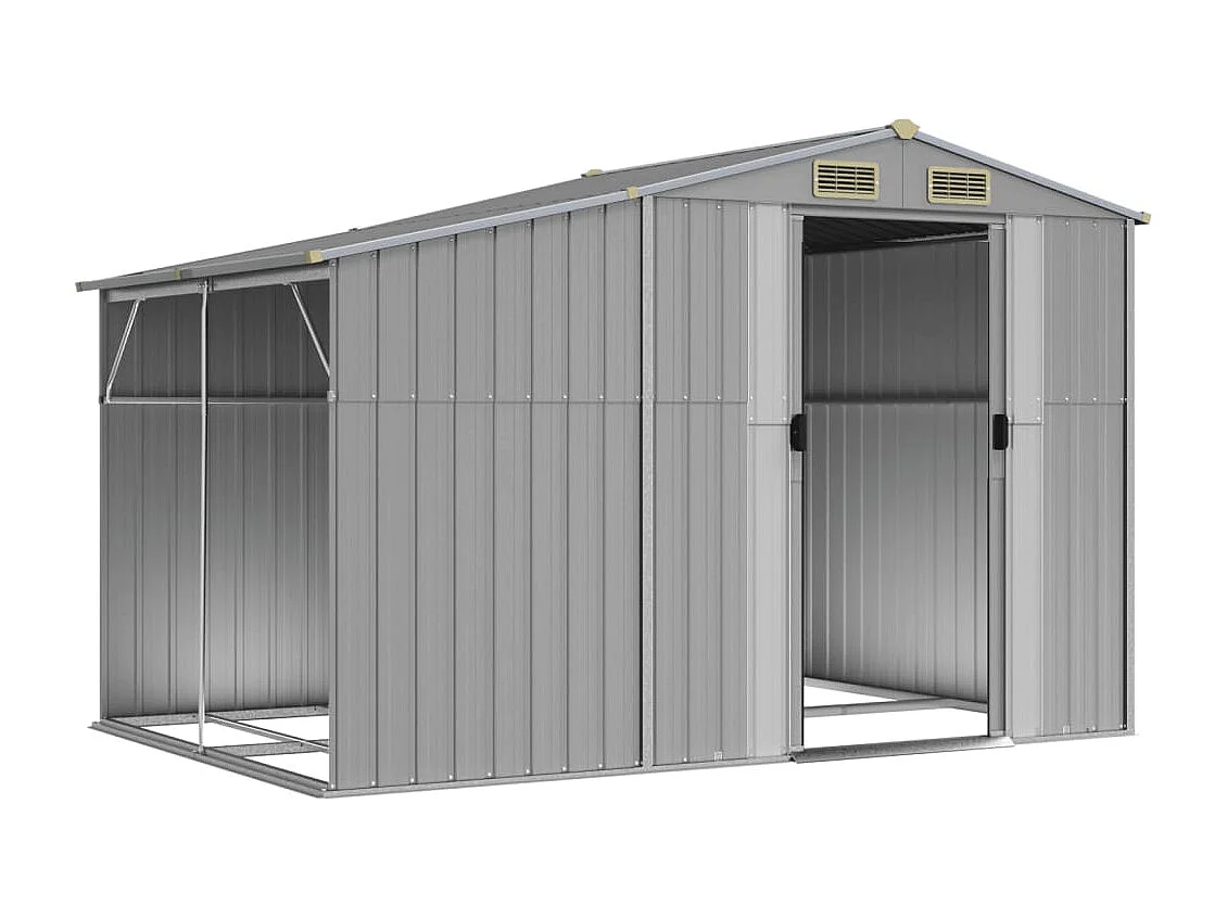 Abri de jardin cabane grise 277 x 192.5 x 179 cm 02_0022236