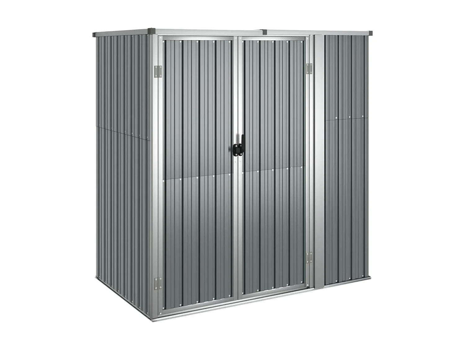 Abri de jardin cabane grise 161 x 89 x 161 cm 02_0022415