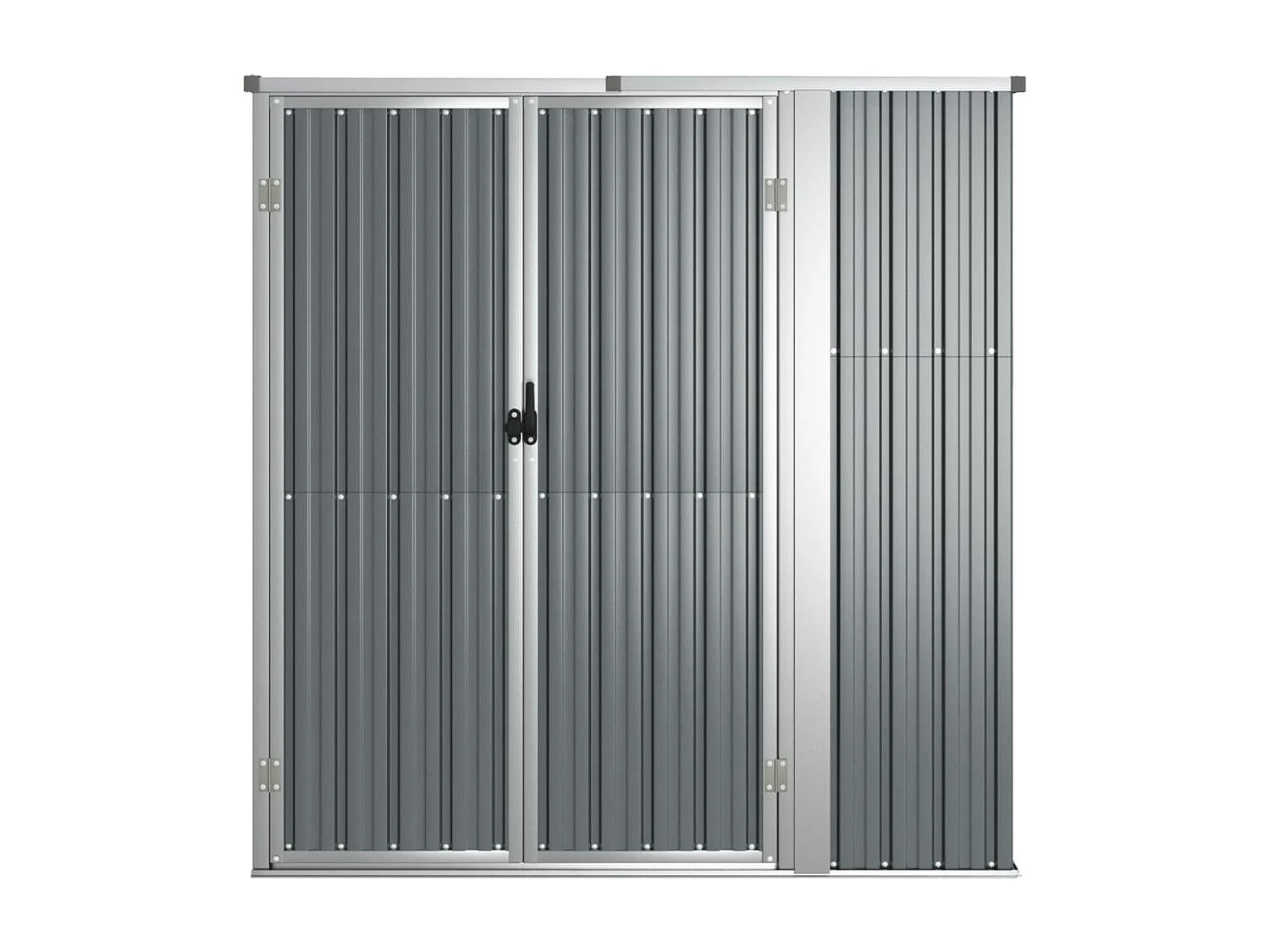 Abri de jardin cabane grise 161 x 89 x 161 cm 02_0022415