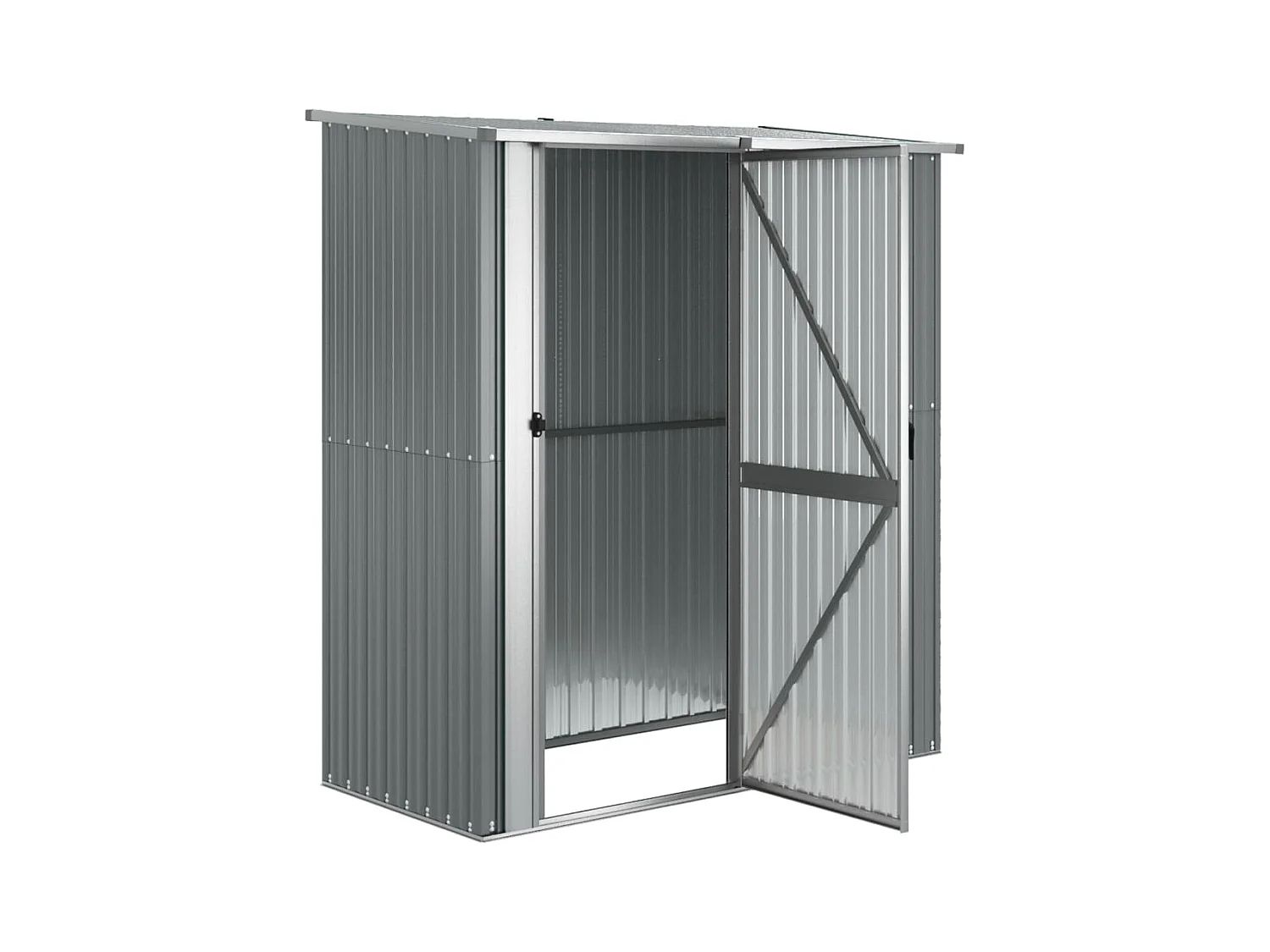 Abri de jardin cabane grise 180.5 x 97 x 209.5 cm 02_0022230