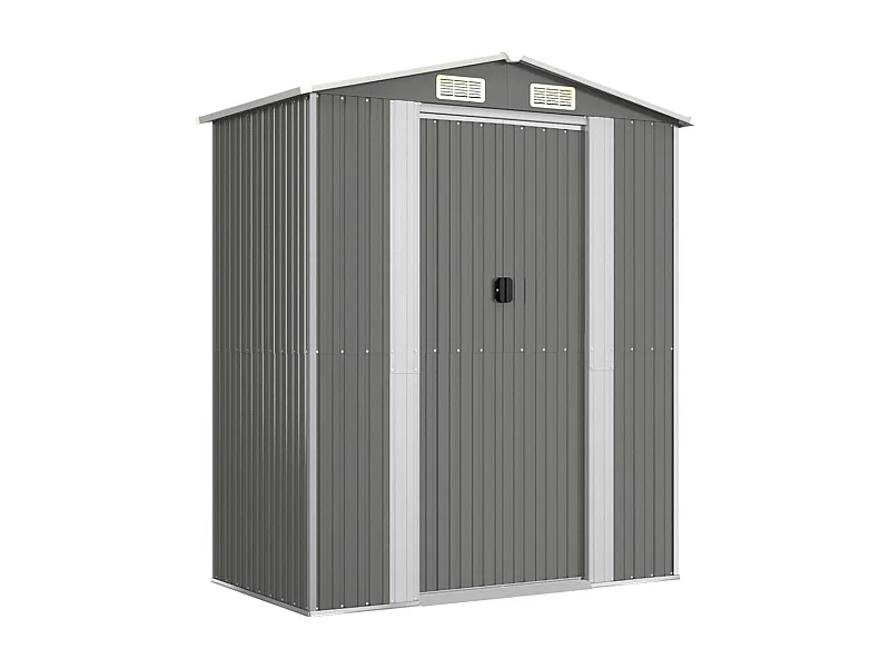 Abri de jardin cabane grise 192 x 108 x 223 cm 02_0022253