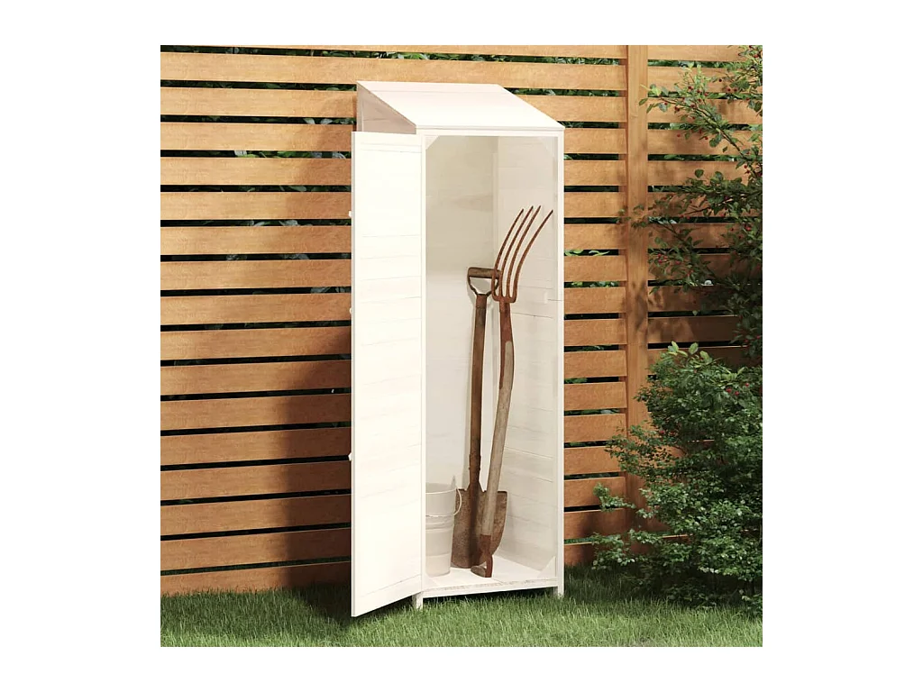 Caseta de jardín 55 x 52 x 1745 cm madera maciza de abeto blanco 02_0044053