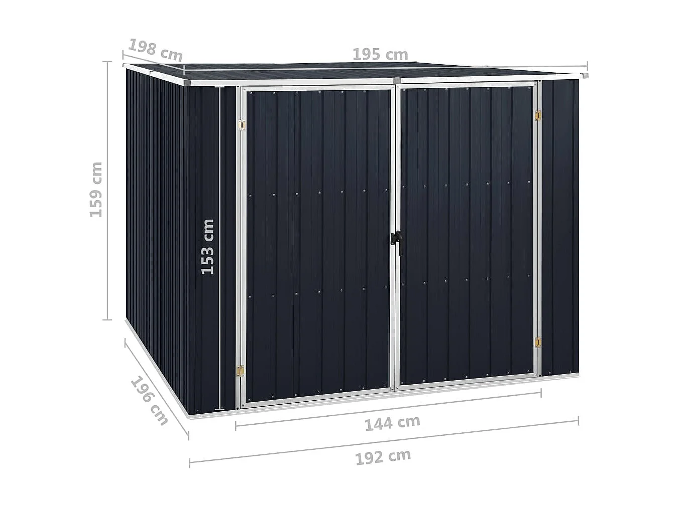 Abri de jardin cabane 195 x 198 x 159 cm 02_0022206