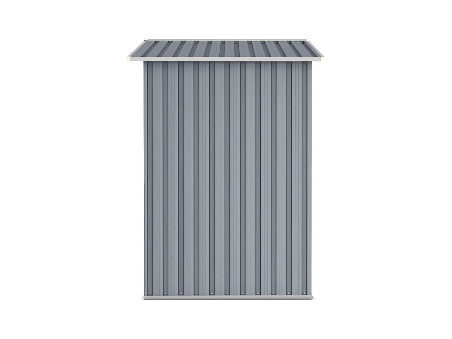Abrigo de jardim, cabana, casa de armazenamento, galpão externo, ferramentas, robusto, 205 x 129 x 183 cm, aço galvanizado cinza 02_0022232