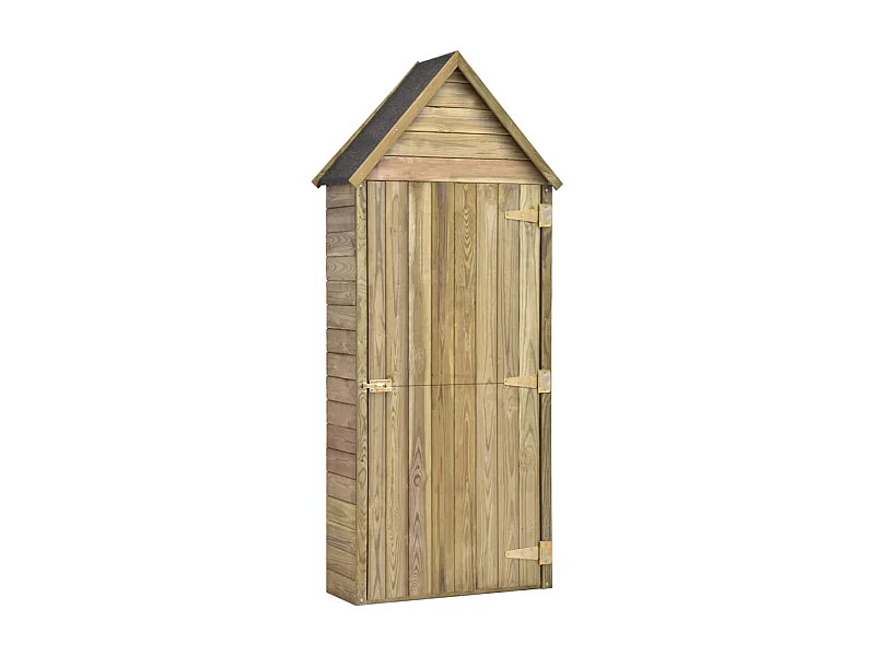 Abri de jardin cabane marron 69.5 x 32 x 178 cm 02_0022413
