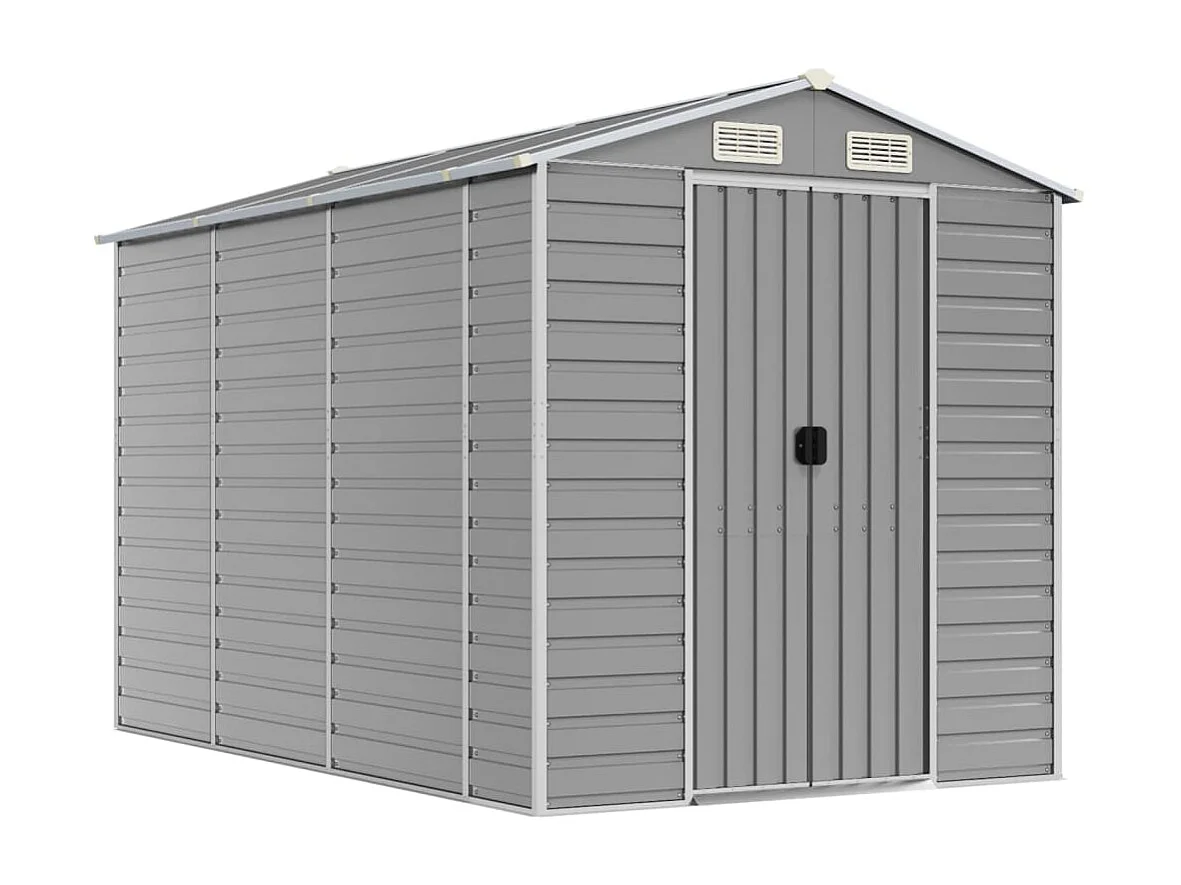 Abri de jardin cabane grise 191 x 300 x 198 cm 02_0022243