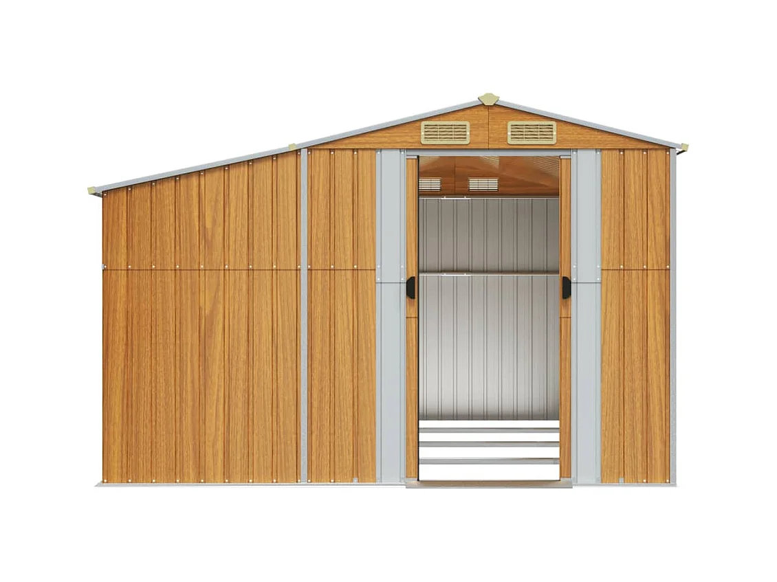 Abri de jardin cabane marron 277 x 365.5 x 179 cm 02_0022314