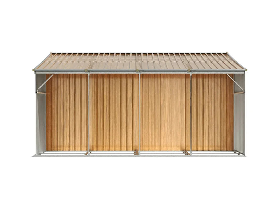Abri de jardin cabane marron 277 x 365.5 x 179 cm 02_0022314