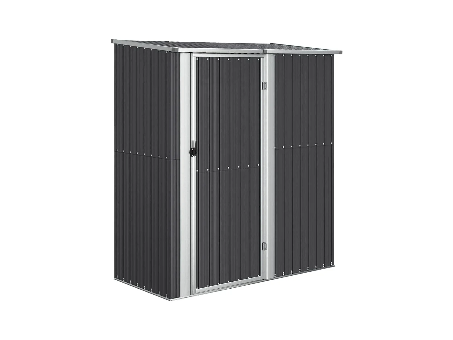 Abrigo de jardim galpão de armazenamento galpão de armazenamento ao ar livre ferramentas robusto 180,5 x 97 x 209,5 cm aço galvanizado antracite 02_0022182