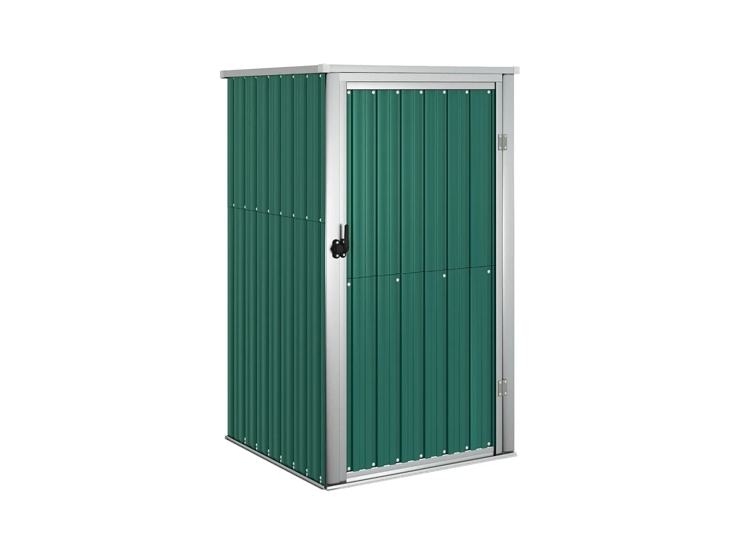 Casetta da giardino casetta per capanni casetta per ripostigli casetta per attrezzi da esterno robusta 88 x 89 x 161 cm acciaio zincato verde 02_0022431