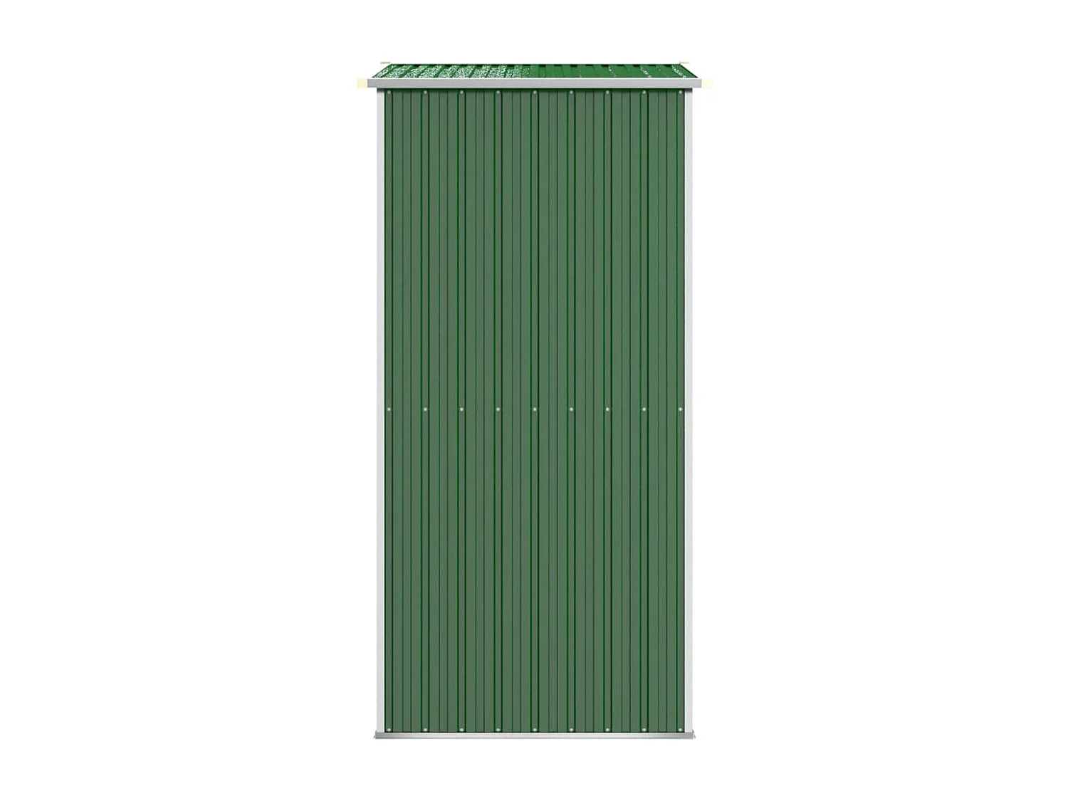 Abrigo de jardim, cabana, casa de armazenamento, galpão ao ar livre, ferramentas robustas 192 x 108 x 223 cm aço galvanizado verde 02_0022359