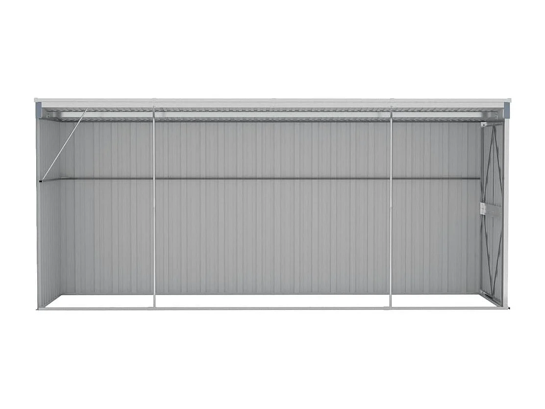 Abri de jardin cabane grise 118 x 382 x 178 cm 02_0022334