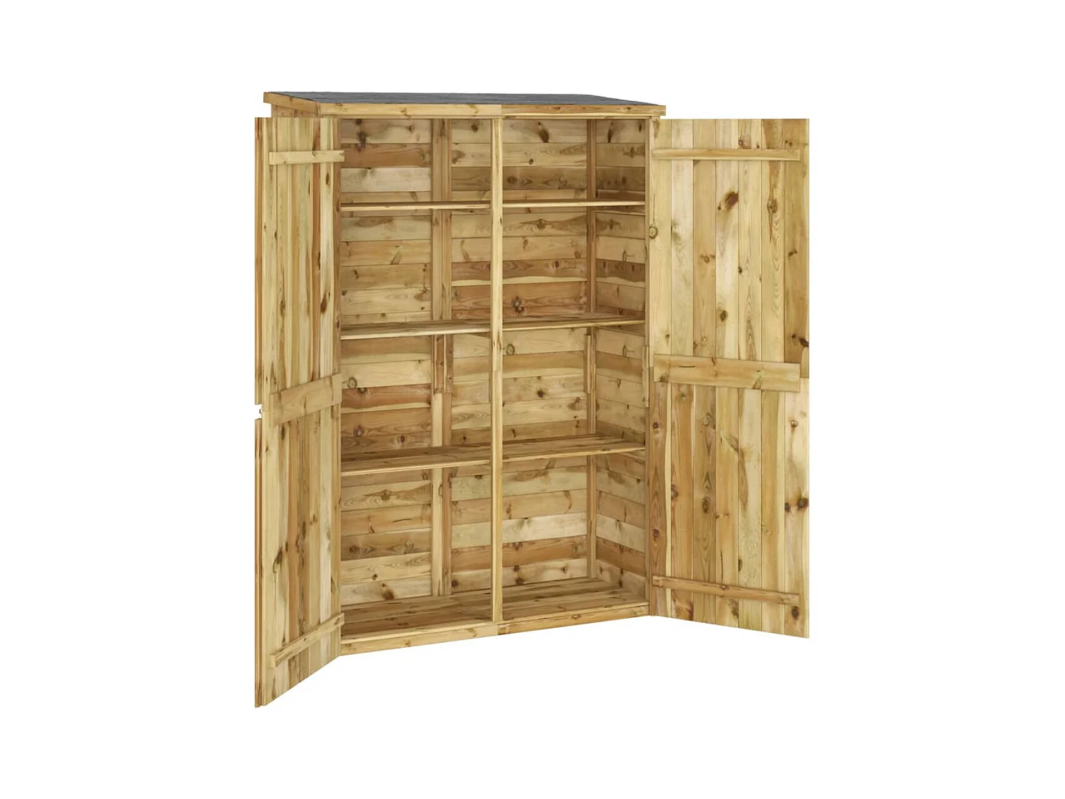 Abri de jardin cabane bois marron 123 x 45 x 171 cm 02_0022401