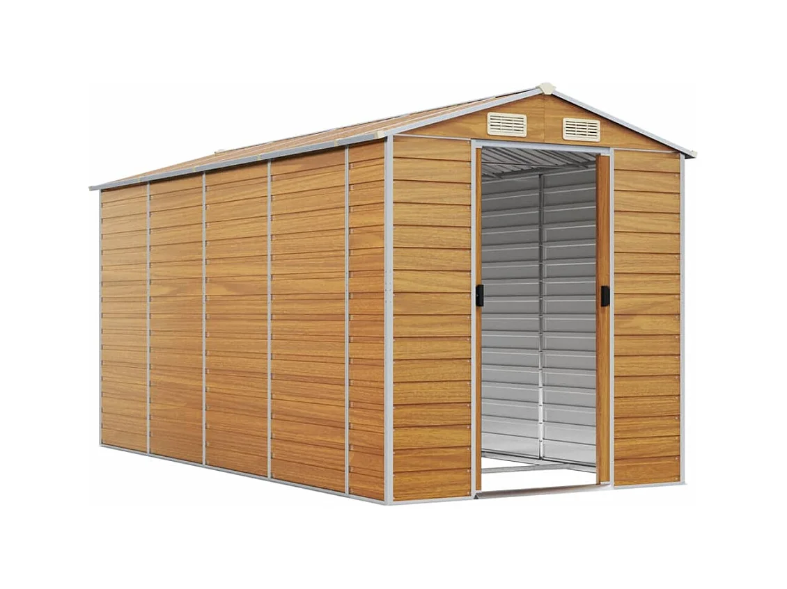 Abri de jardin cabane marron 191 x 385 x 198 cm 02_0022291
