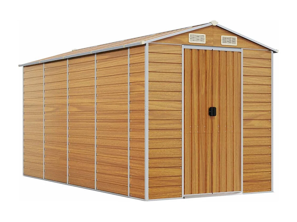 Abri de jardin cabane marron 191 x 385 x 198 cm 02_0022291