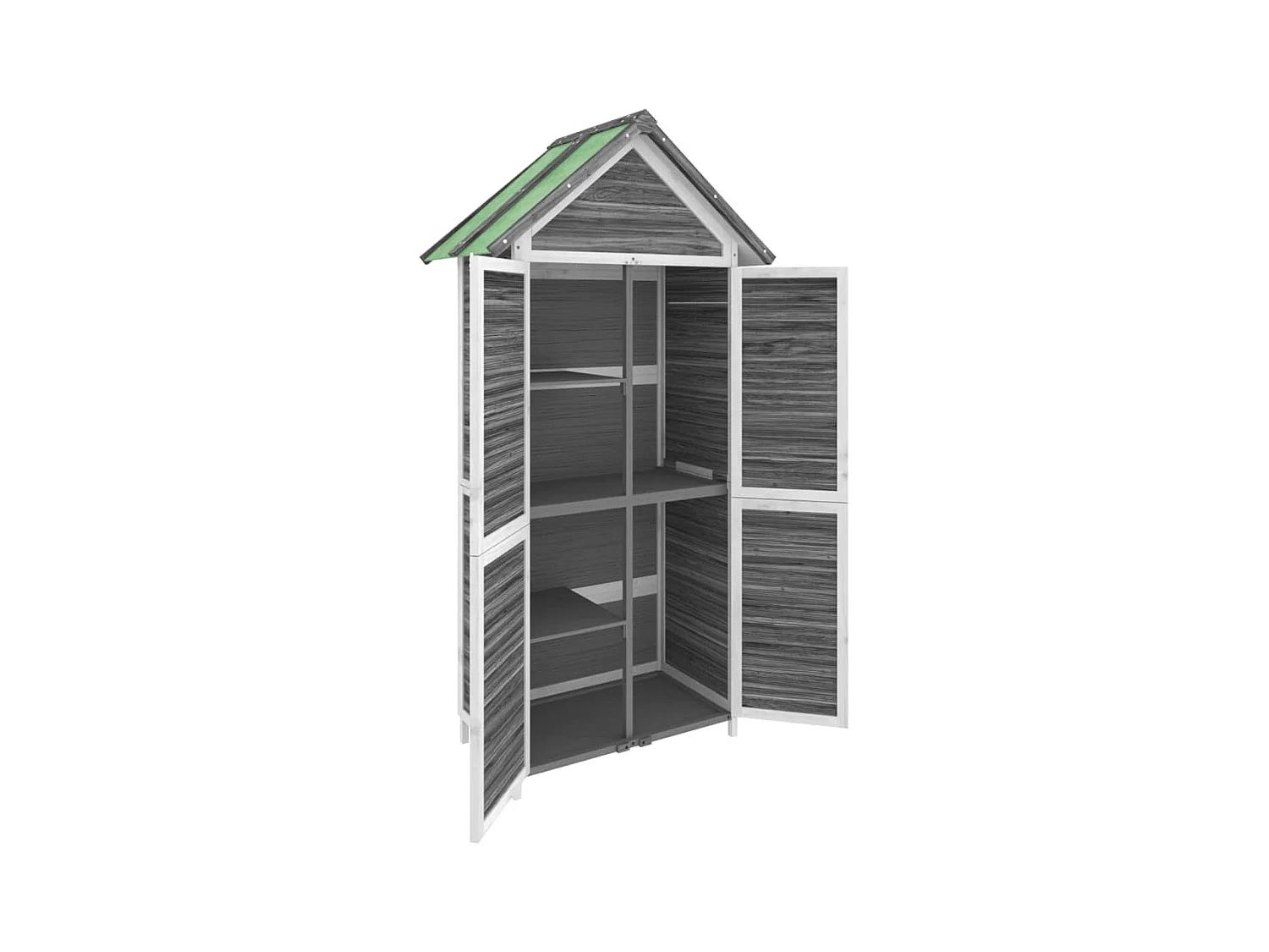 Abri de jardin cabane bois marron 89 x 52.5 x 175 cm 02_0022419