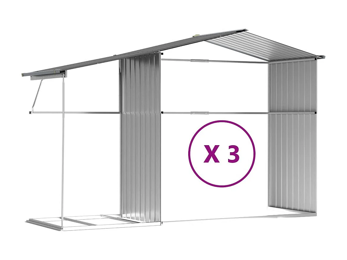 Abri de jardin cabane grise 277 x 365.5 x 179 cm 02_0022238