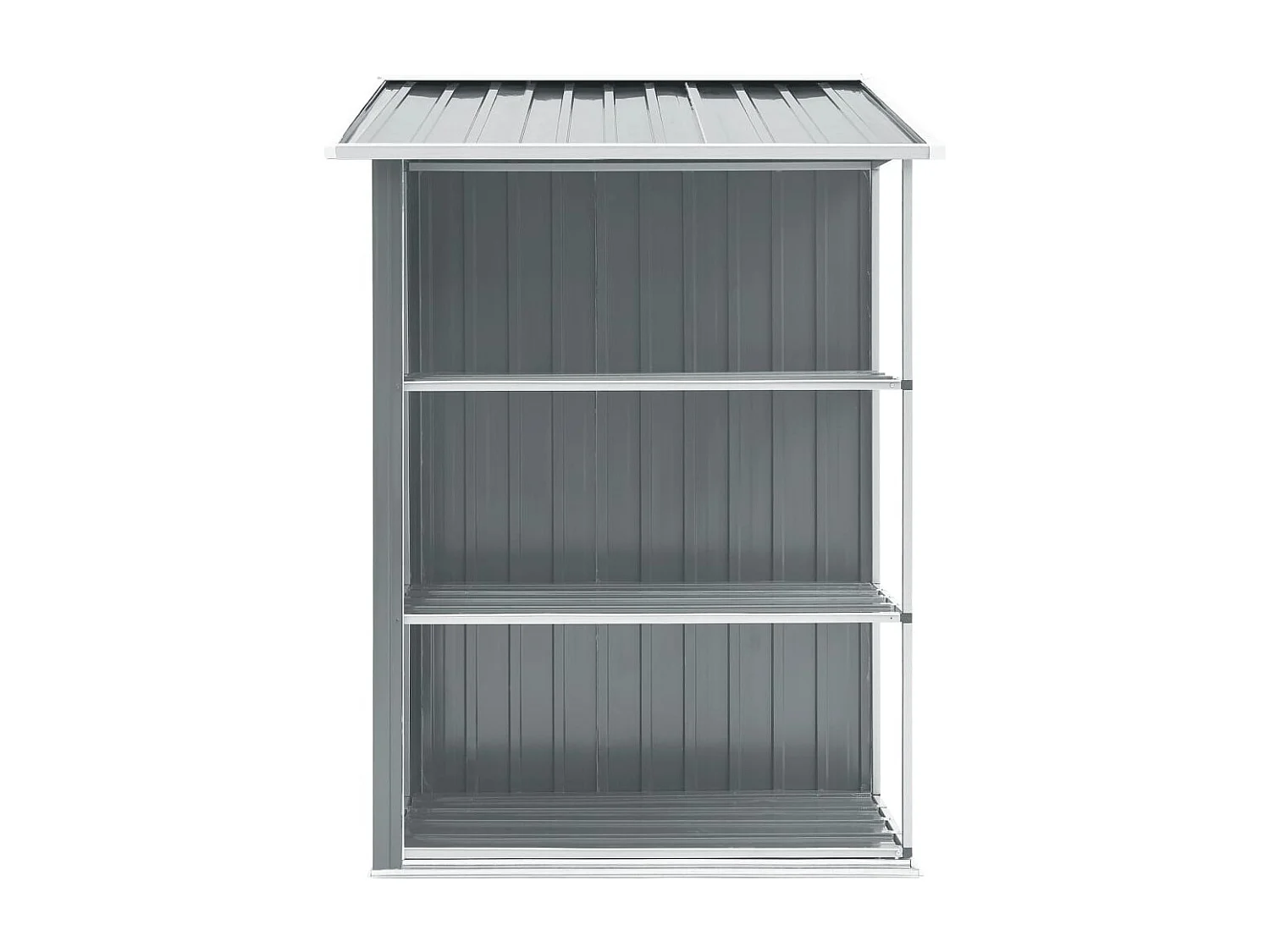 Abri de jardin cabane grise 205 x 130 x 183 cm 02_0022223