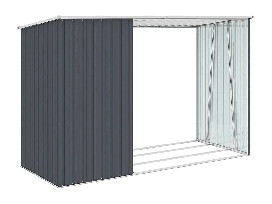 Abri à bois de marron 245 x 98 x 148 cm 02_0022396