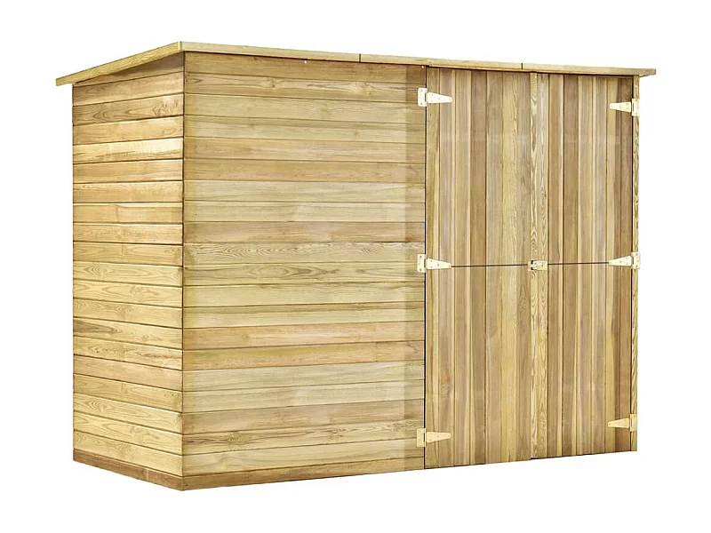 Abri de jardin cabane bois marron 232 x 110 x 170 cm 02_0022161