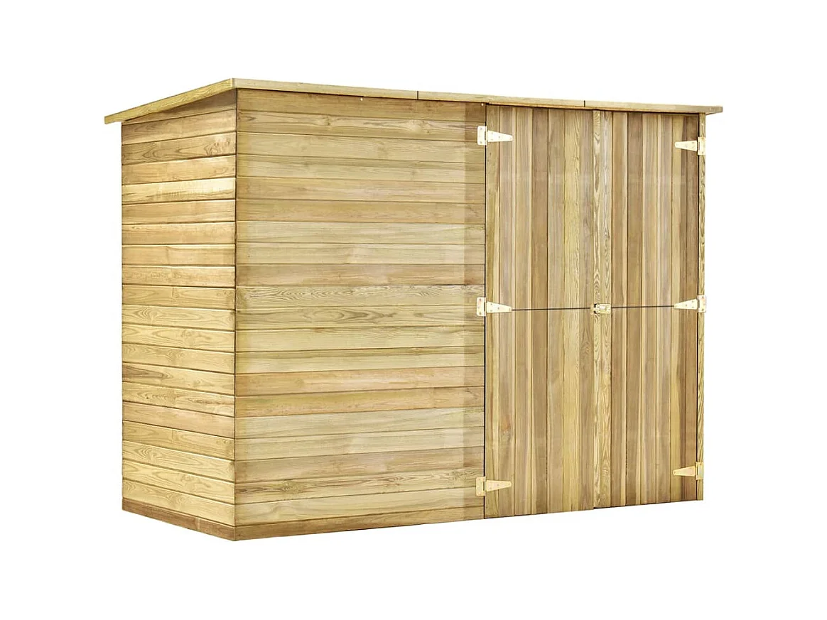 Abri de jardin cabane bois marron 232 x 110 x 170 cm 02_0022161