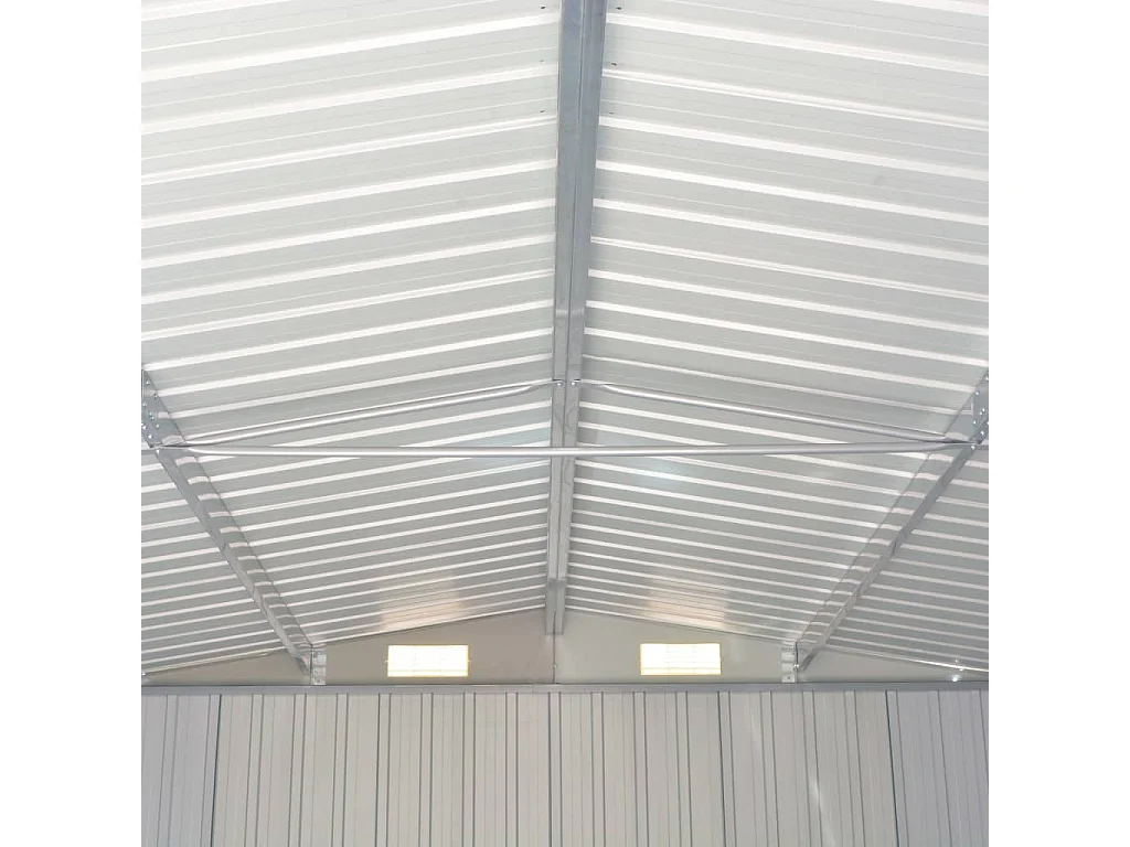 Abrigo de jardim, cabana, casa de armazenamento, galpão ao ar livre, ferramentas robustas 257 x 392 x 181 cm, metal antracite 02_0022166