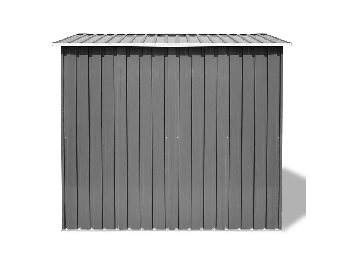 Abri de jardin cabane métal grise 257 x 205 x 178 cm 02_0022389