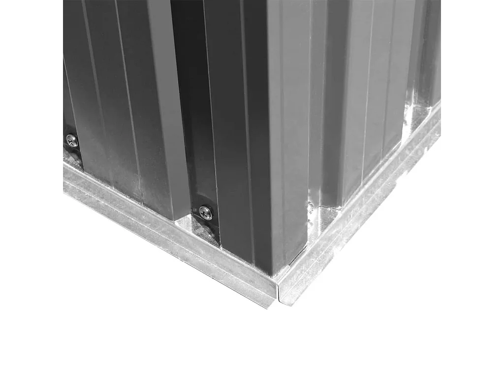 Abri de jardin cabane métal grise 257 x 205 x 178 cm 02_0022389