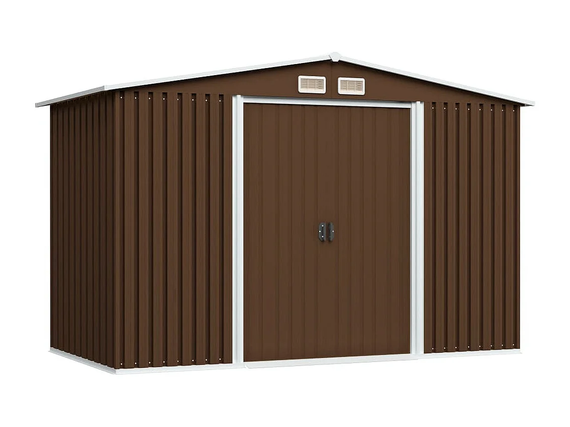 Abri de jardin cabane marron 257 x 205 x 178 cm 02_0022387