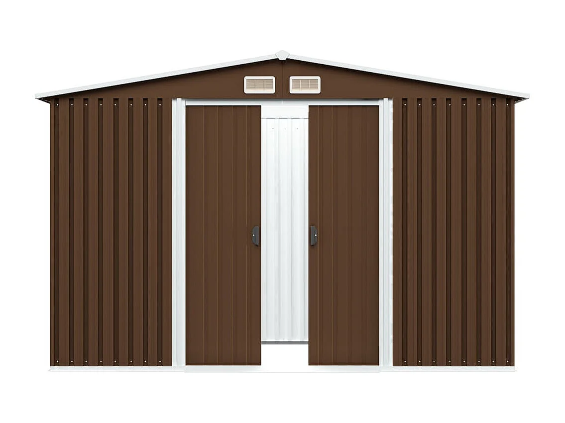 Abri de jardin cabane marron 257 x 205 x 178 cm 02_0022387