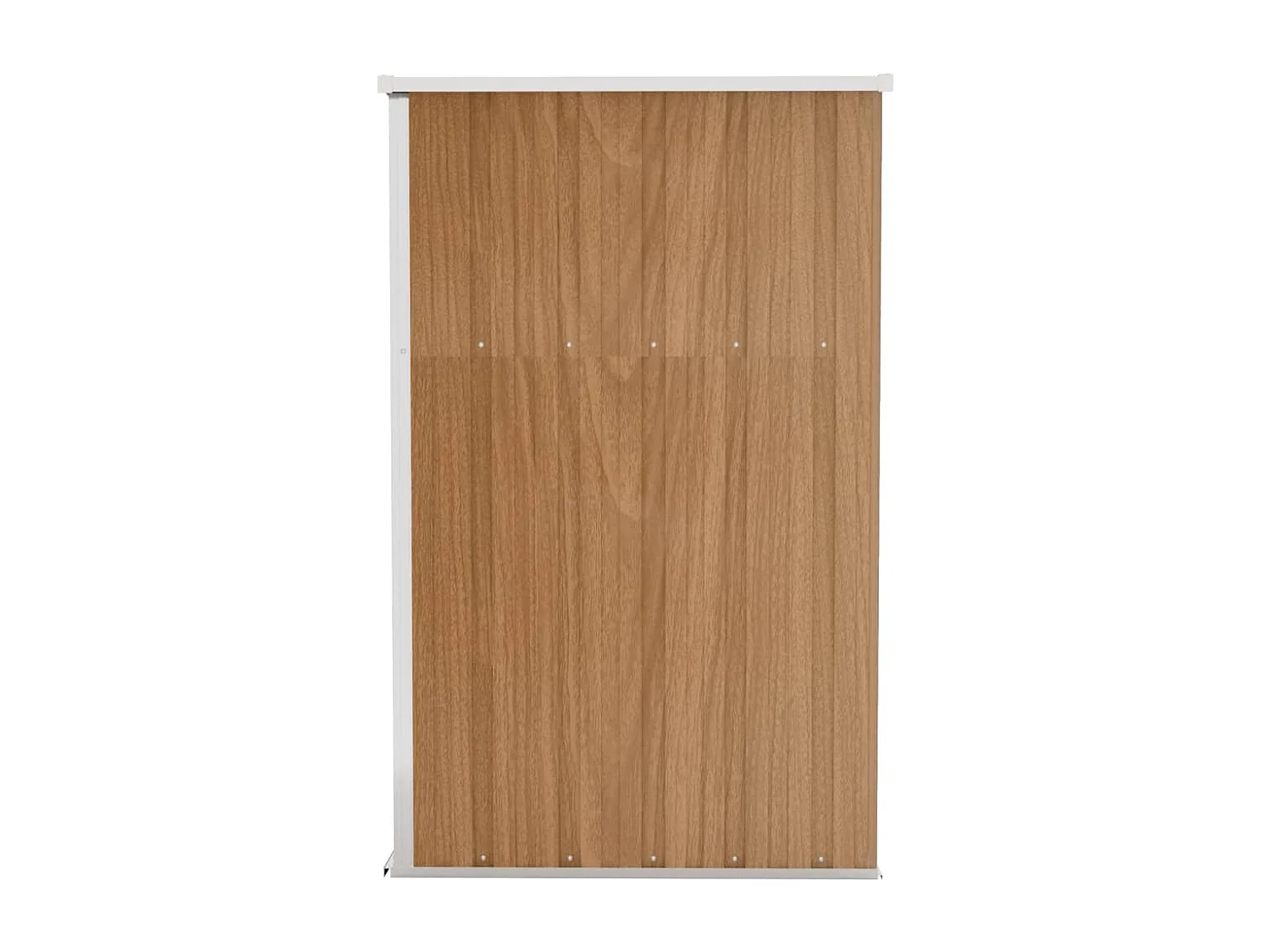 Casetta da giardino a parete 118 x 100 x 178 cm in acciaio zincato marrone 02_0044057