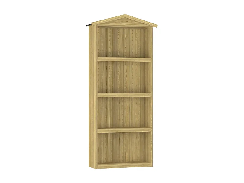 Abri de jardin cabane bois marron 87 x 33 x 222 cm 02_0022408