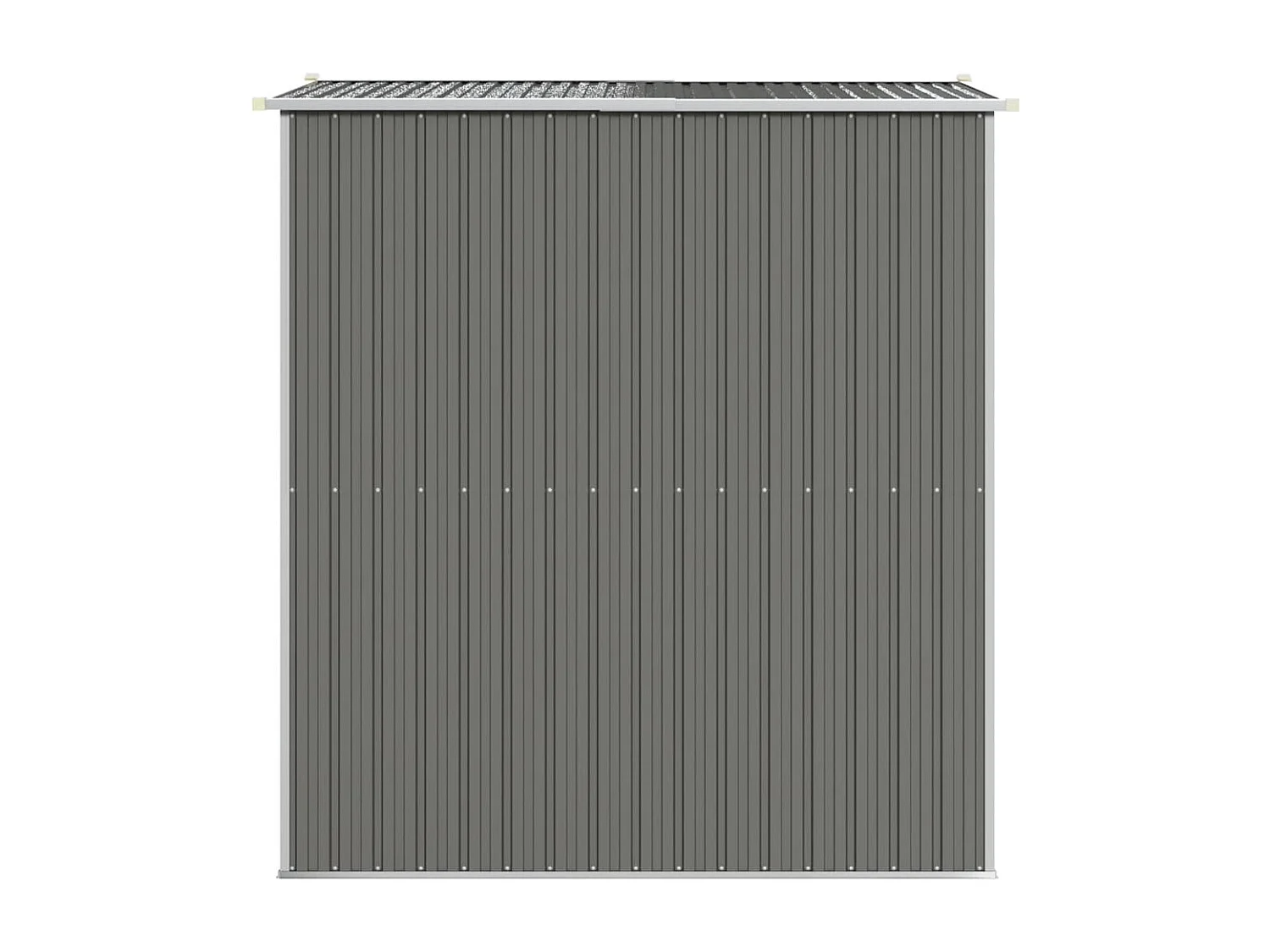 Casetta da giardino cabina ripostiglio capanno da esterno capanno per attrezzi robusta colore chiaro 192 x 191 x 223 cm acciaio zincato grigio 02_0022255