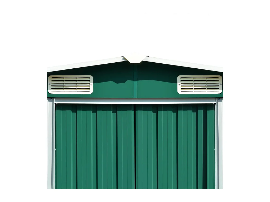 Abri de jardin cabane métal argentée 257 x 580 x 181 cm 02_0022177
