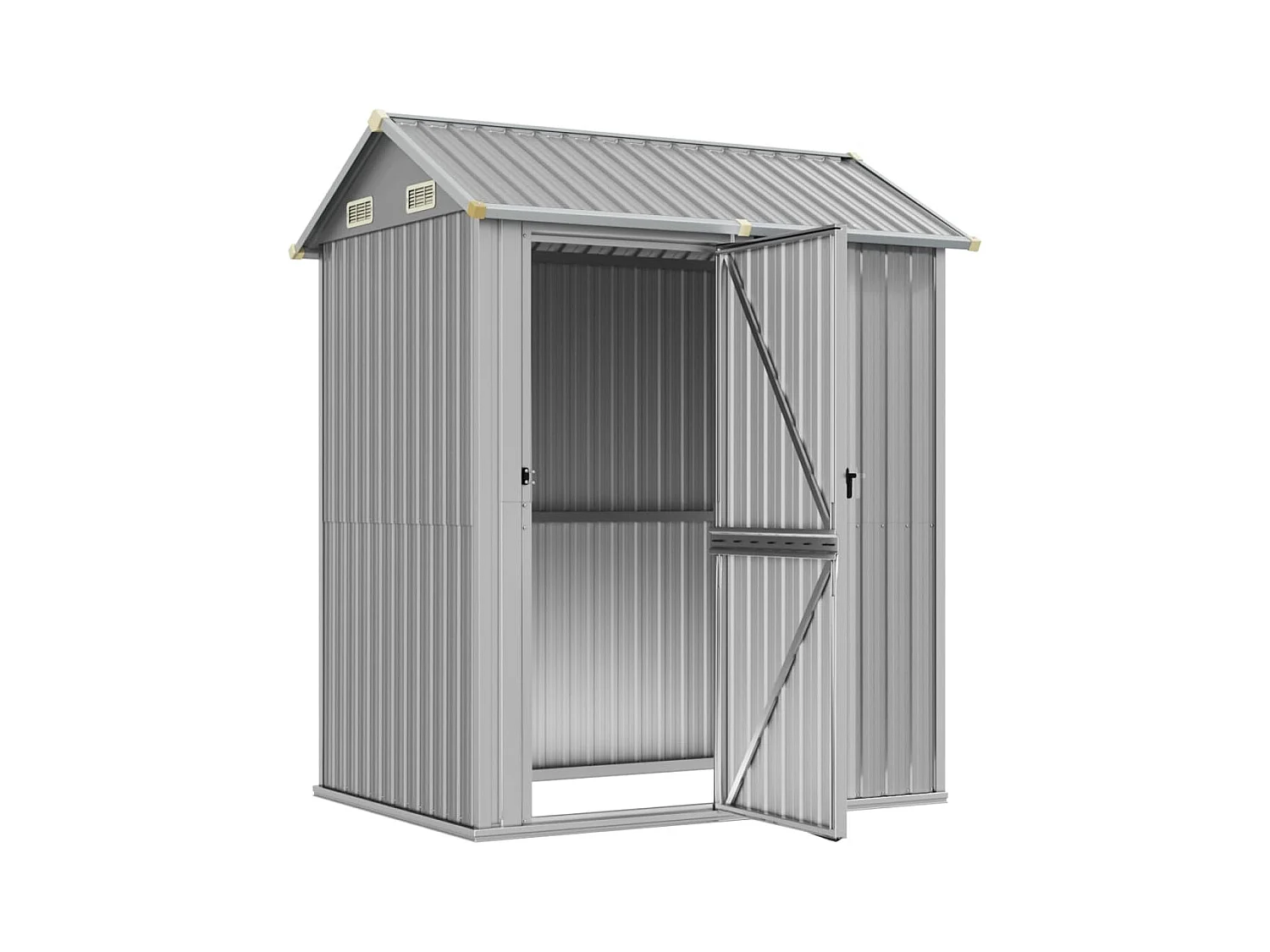 Abri de jardin cabane grise 192 x 152.5 x 237 cm 02_0022254