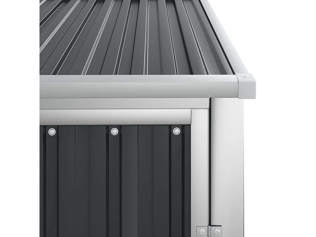 Abrigo de jardim, cabana, casa de armazenamento, galpão ao ar livre, ferramentas robustas, 88 x 89 x 161 cm, aço galvanizado antracite 02_0022411