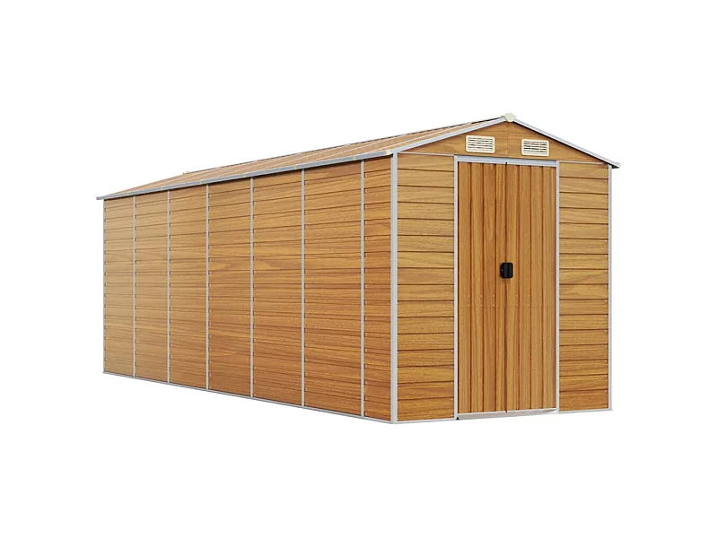 Abri de jardin cabane marron 191 x 555 x 198 cm 02_0022293