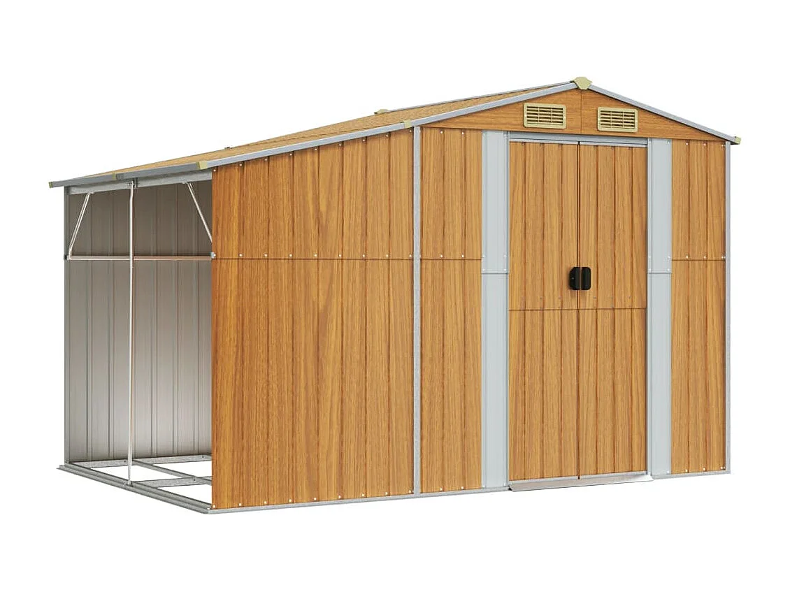 Abri de jardin cabane marron 277 x 192.5 x 179 cm 02_0022312