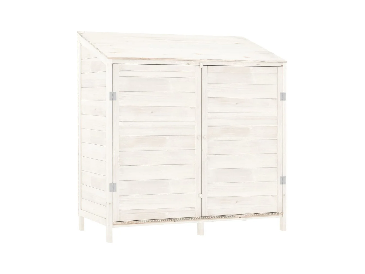 Caseta de jardín 102 x 52 x 112 cm madera maciza de abeto blanco 02_0044041