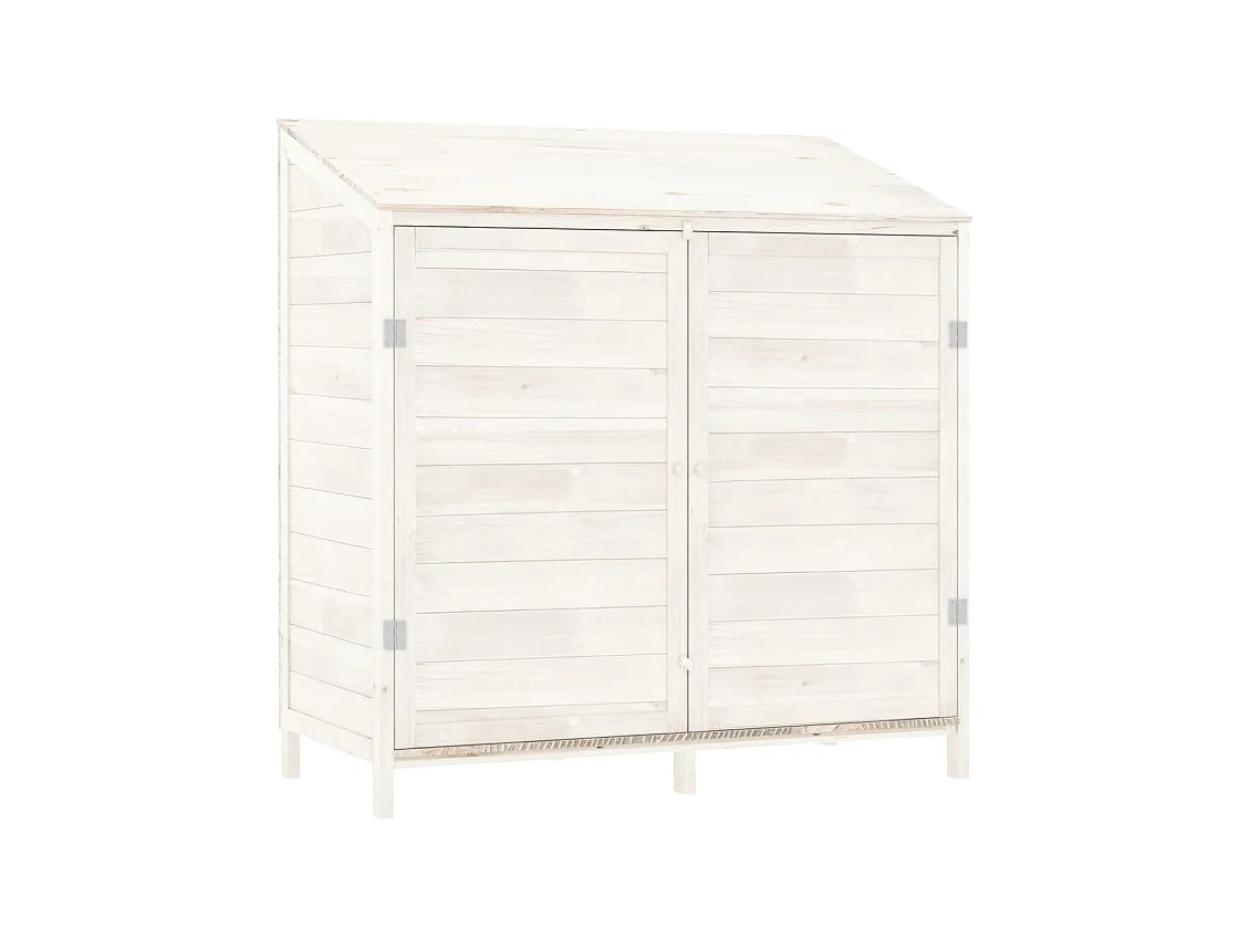 Caseta de jardín 102 x 52 x 112 cm madera maciza de abeto blanco 02_0044041