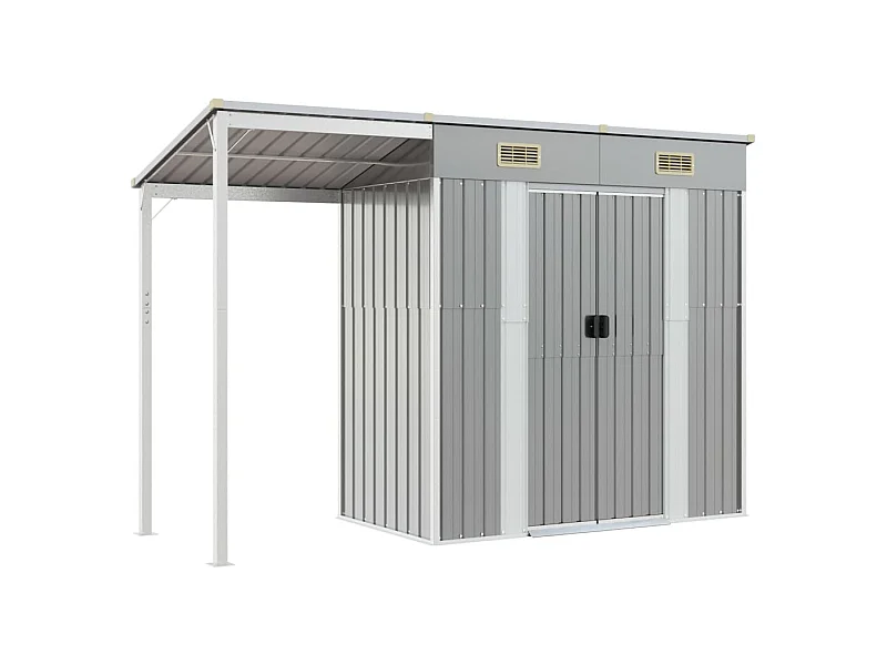 Abri de jardin cabane grise 277 x 110.5 x 181 cm 02_0022218