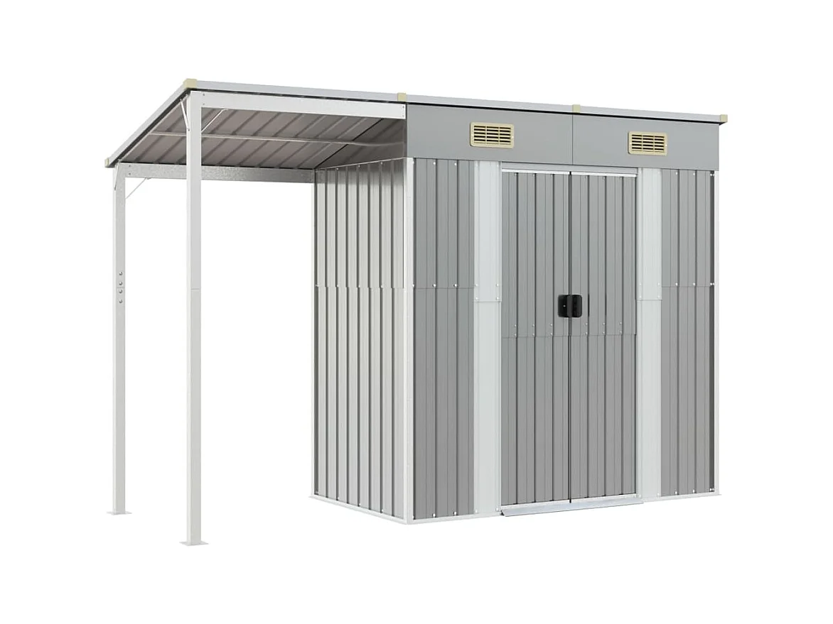 Abri de jardin cabane grise 277 x 110.5 x 181 cm 02_0022218