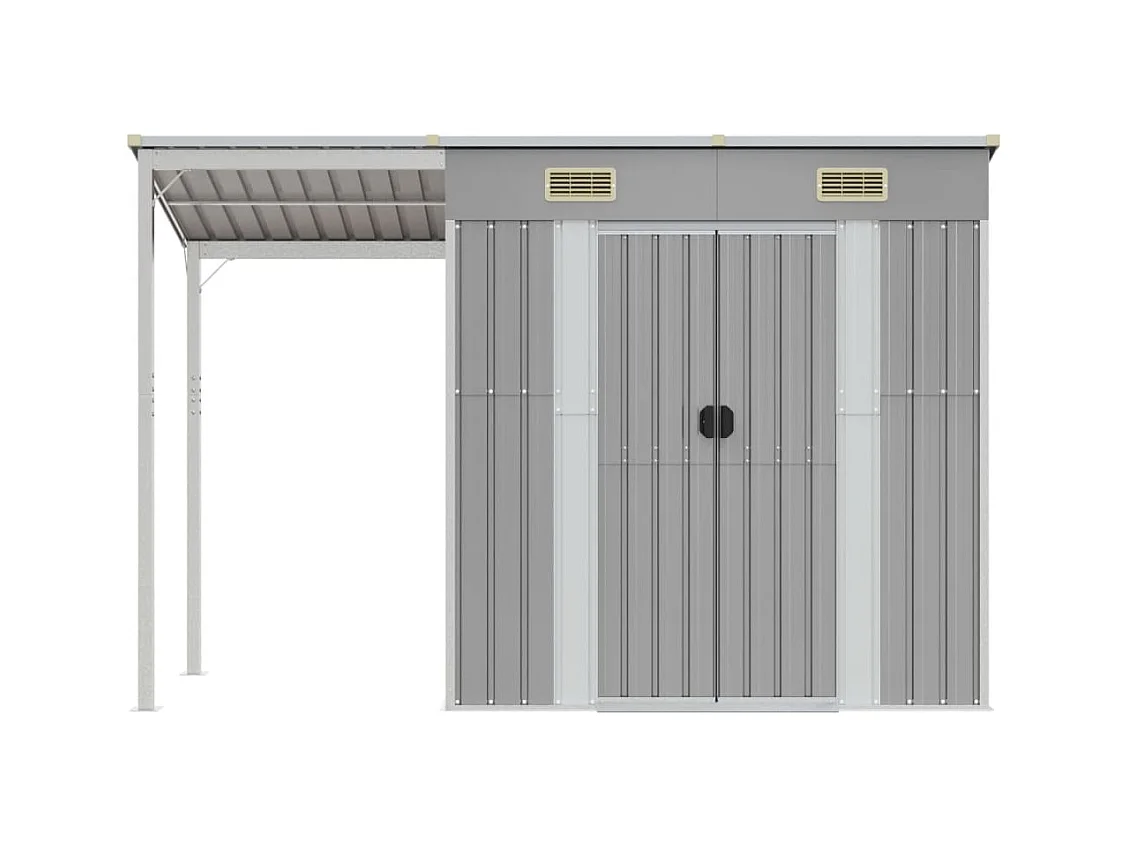 Abri de jardin cabane grise 277 x 110.5 x 181 cm 02_0022218